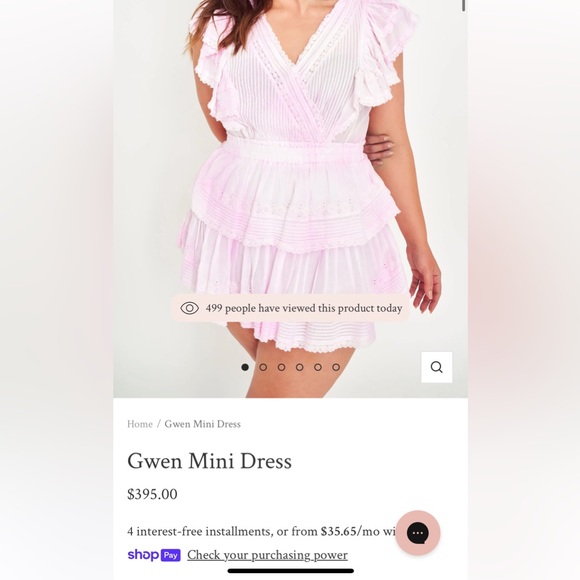 LoveShackFancy Gwen Mini Dress Multicolor Size Small - Picture 10 of 10